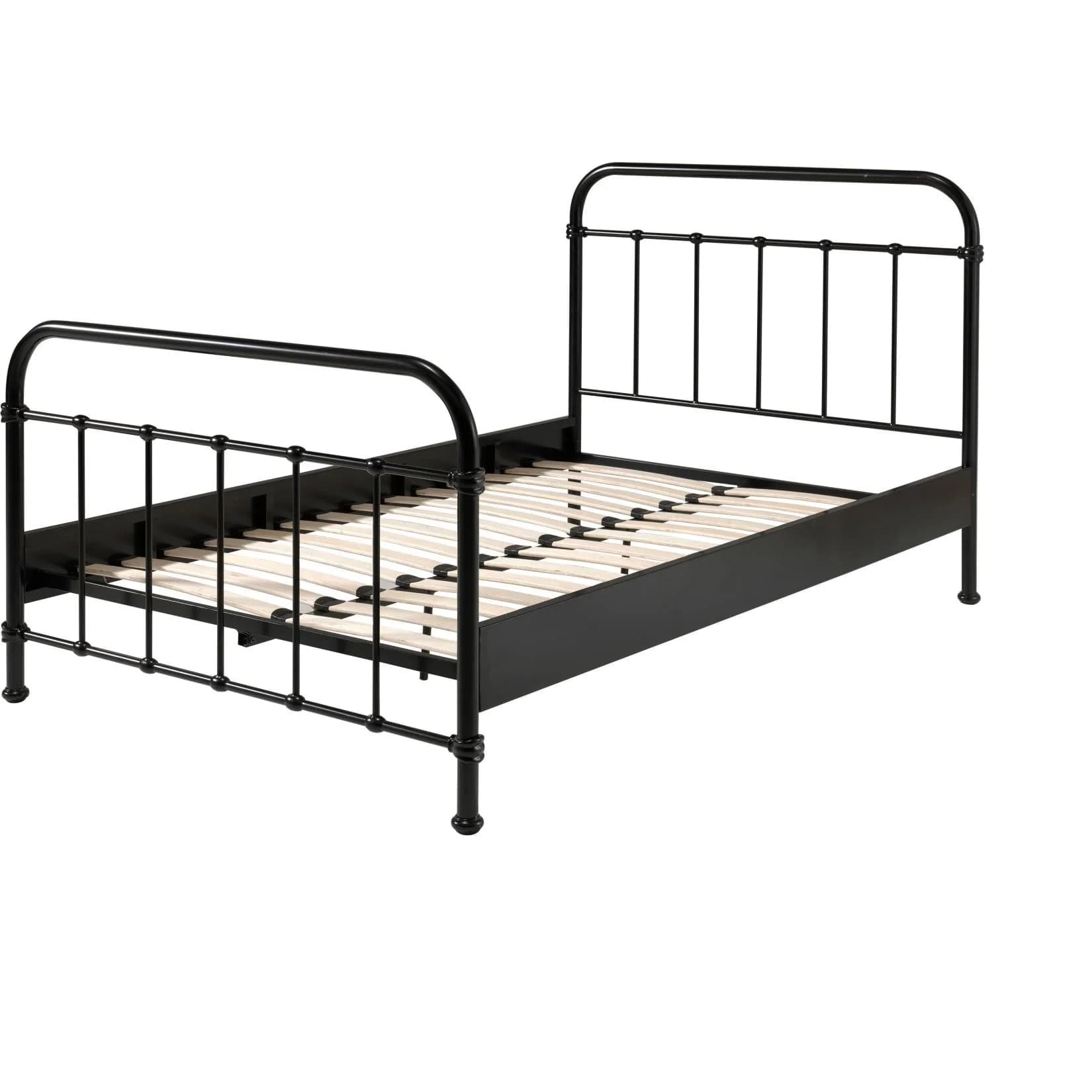 VIPACK Metallbett New York Schwarz 120x200 cm
