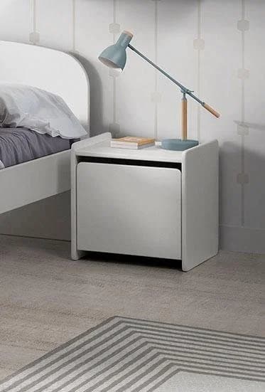 Vipack Nachtkonsole Kiddy Weiß 1 Tür