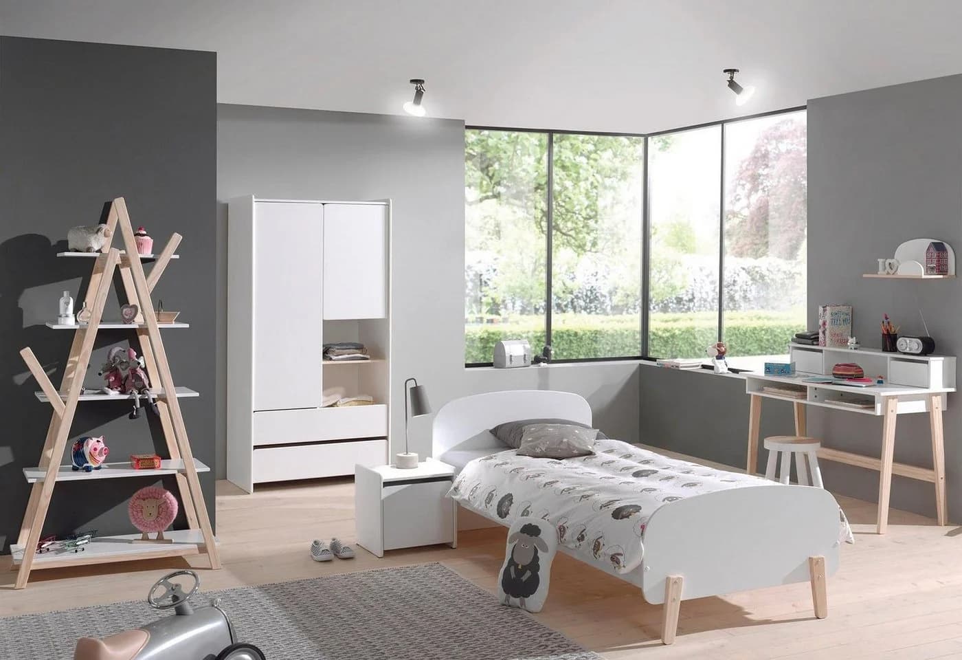 Vipack Nachtkonsole Kiddy Weiß 1 Tür - Bild 4