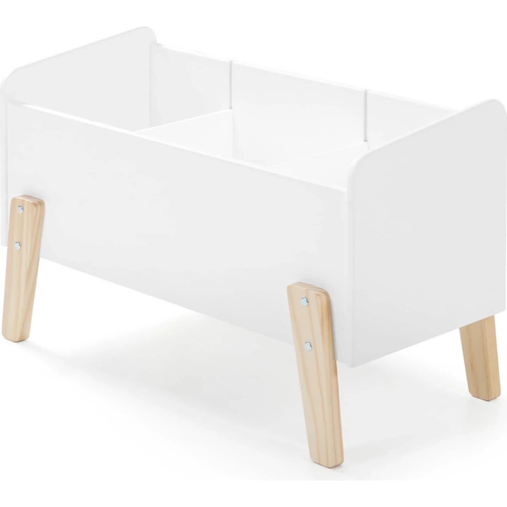 Vipack Spielzeugtruhe Kiddy weiß MDF 3 Fächer