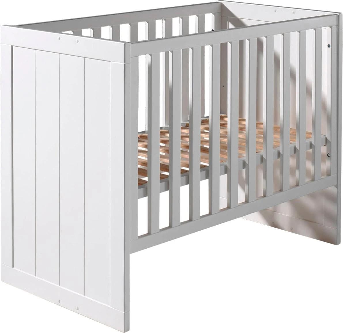 Vipack Babybett Erik Weiß Lackiert 60x120cm 3-fach Verstellbar