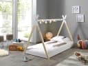 VIPACK Tipi Kinderbett Zelt-Optik Kiefer Massivholz Bild 2