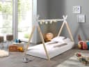 VIPACK Tipi Kinderbett Zelt-Optik Kiefer Massivholz Bild 3