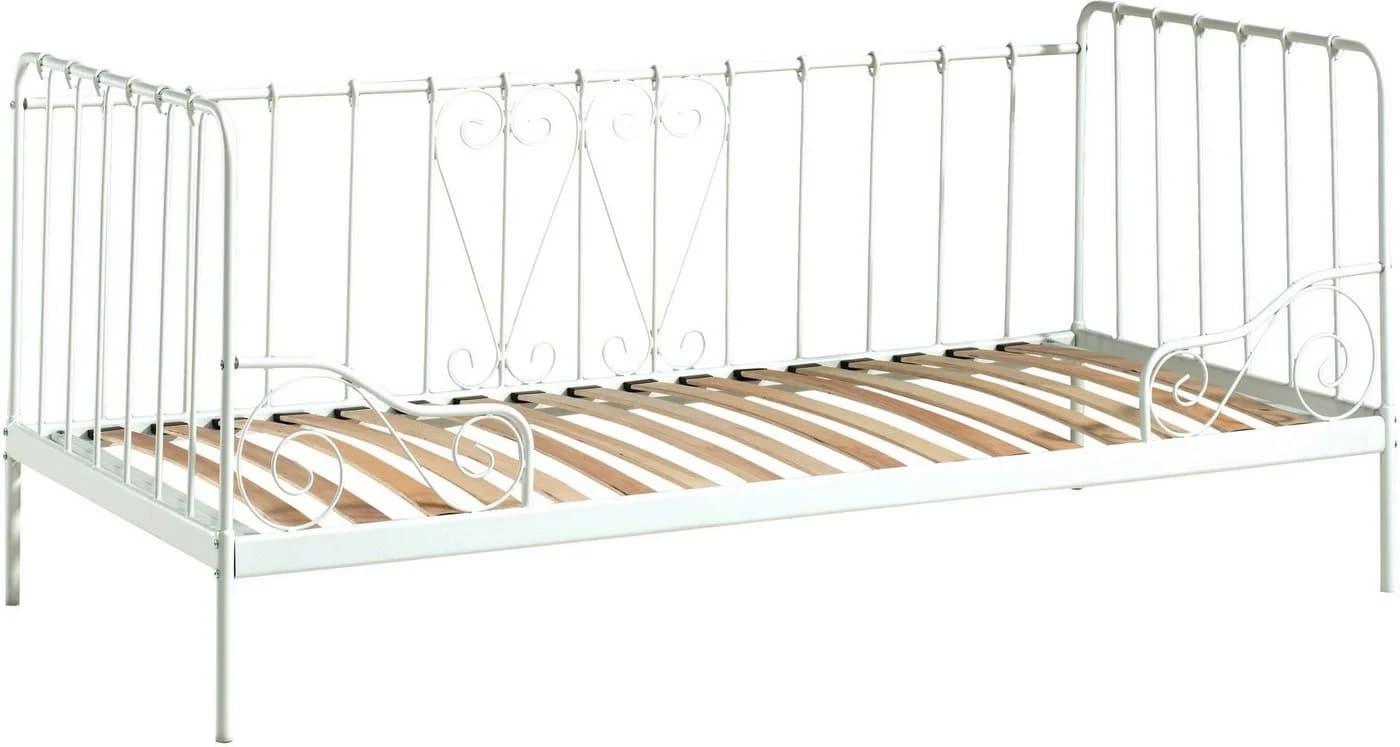 VIPACK Jugendbett Alice Metall Weiß Nostalgisches Design - Bild 2