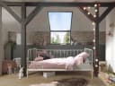 VIPACK Jugendbett Alice Metall Weiß Nostalgisches Design Bild 5