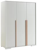 VIPACK Kleiderschrank London Weiß 3-Türer mit Soft-Close Bild 1