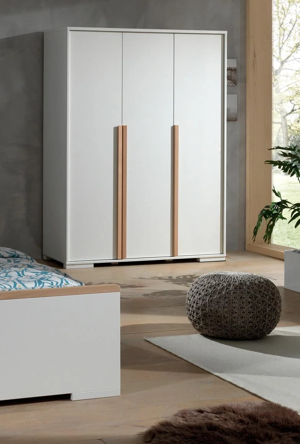 VIPACK Kleiderschrank London Weiß 3-Türer mit Soft-Close - Bild 2