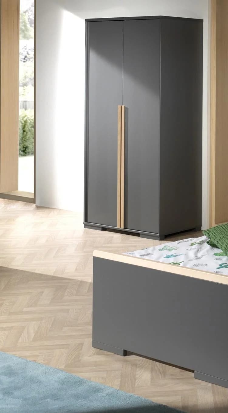VIPACK Kleiderschrank London Anthrazit mit Türdämpfung - Bild 2