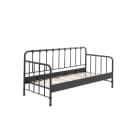 VIPACK Bronxx Daybett Schwarz Metall Lattenrost Bild 1