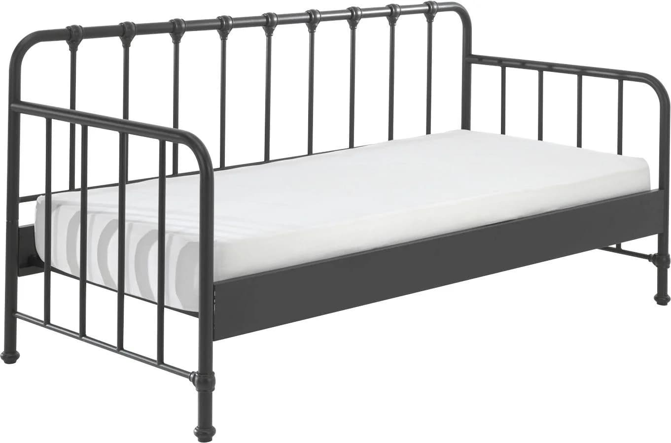 VIPACK Bronxx Daybett Schwarz Metall Lattenrost - Bild 4