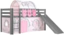 VIPACK Hochbett Pino Grau Massivkiefer mit Tunnel Bild 2