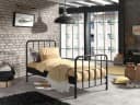 VIPACK Jugendbett Bronxx Metallbett Schwarz 90x200 cm Bild 3