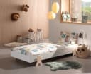 VIPACK Modulo Kinderbett weiß stapelbar mit Lattenrost Bild 2