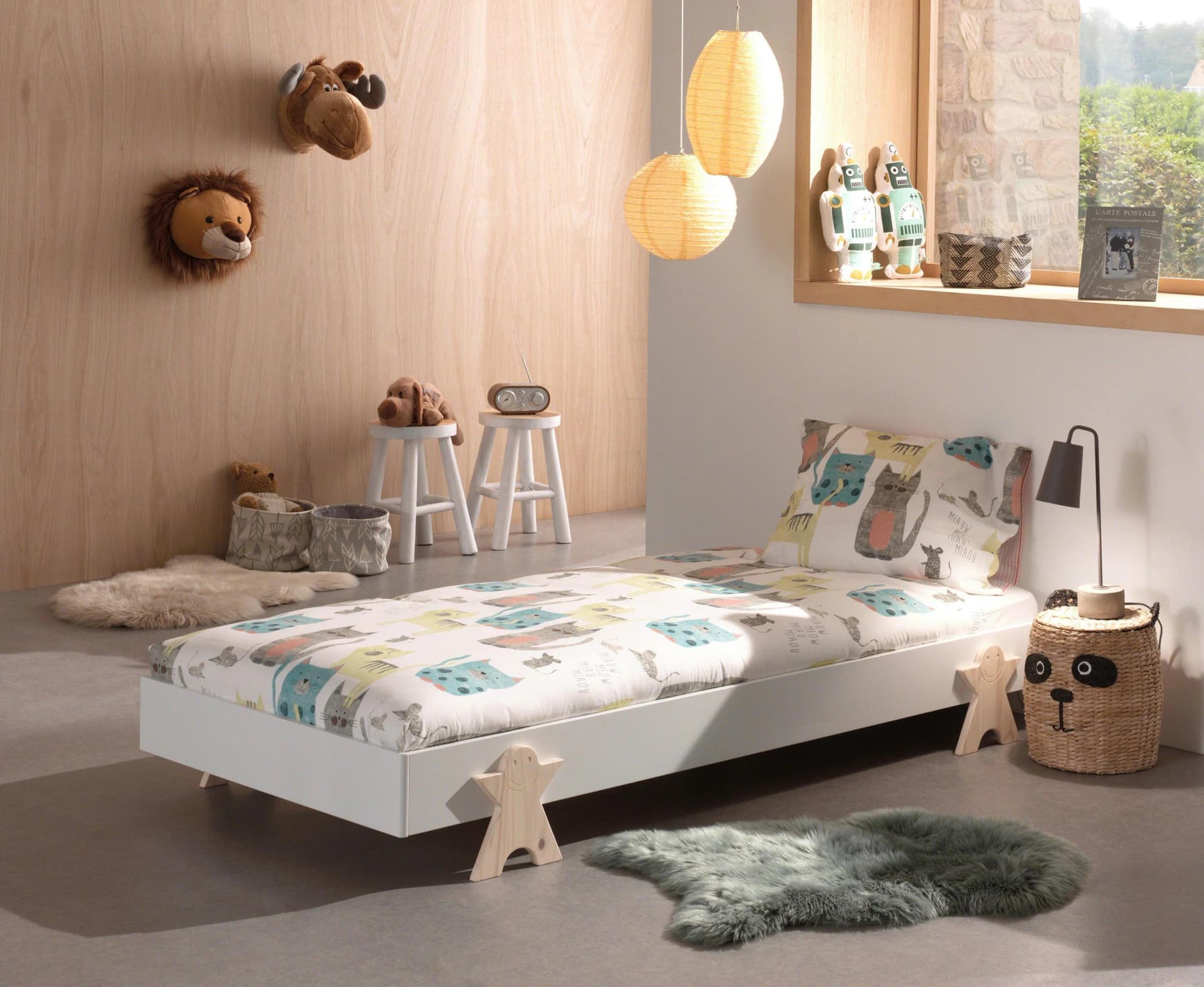 VIPACK Modulo Kinderbett weiß stapelbar mit Lattenrost - Bild 2