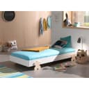 VIPACK Modulo Kinderbett weiß stapelbar mit Lattenrost Bild 1