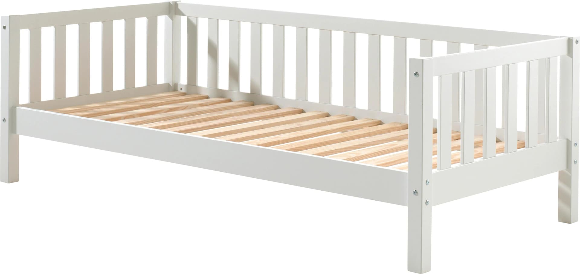VIPACK Kojenbett Weiß Massivholz Sprossenumrandung - Bild 2