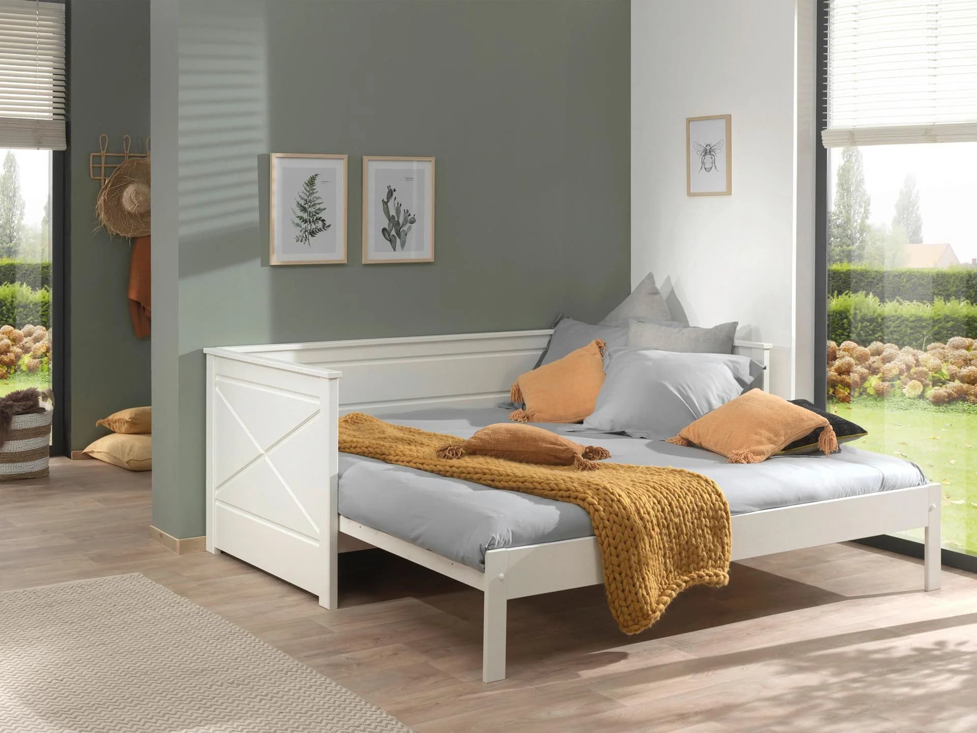 Vipack Pino Kojenbett Weiß Ausziehbar 90x200 auf 180x200 cm