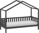 VIPACK Hausbett Dallas mit Dachaufbau Kiefer massiv Anthrazit Bild 2