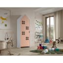 VIPACK Kleiderschrank Casami Bruges Weiß/Rosa MDF Bild 1