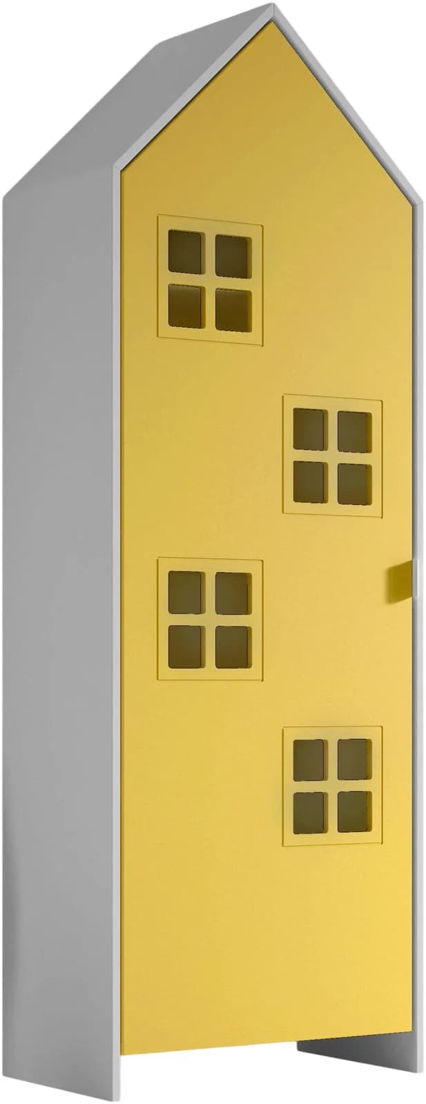 VIPACK Kleiderschrank Casami Weiß/Gelb mit variabler Innenausstattung - Bild 3