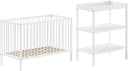 VIPACK Babyzimmer-Set DINO Weiß Massivbuche mit Wickelregal Bild 2