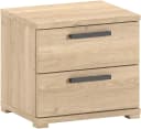 VIPACK Nachtschrank SAM 2 Schubladen Eiche Dekor Bild 2