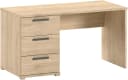 SAM Schreibtisch 140 x 65 cm mit 2 Schubladen Eiche Bild 2