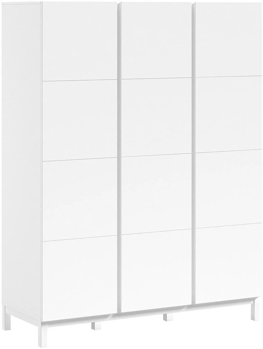 VIPACK Kleiderschrank Eva Weiß 3-Türer mit Soft-Close