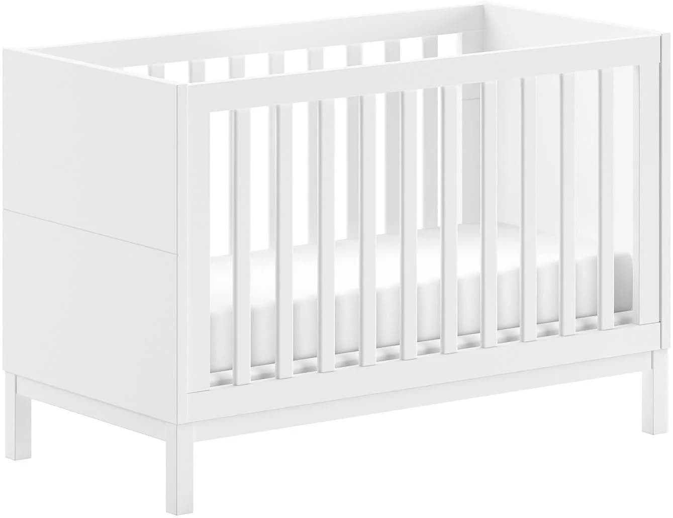 Babybett VIPACK Weiß 3-fach verstellbarer Lattenrost