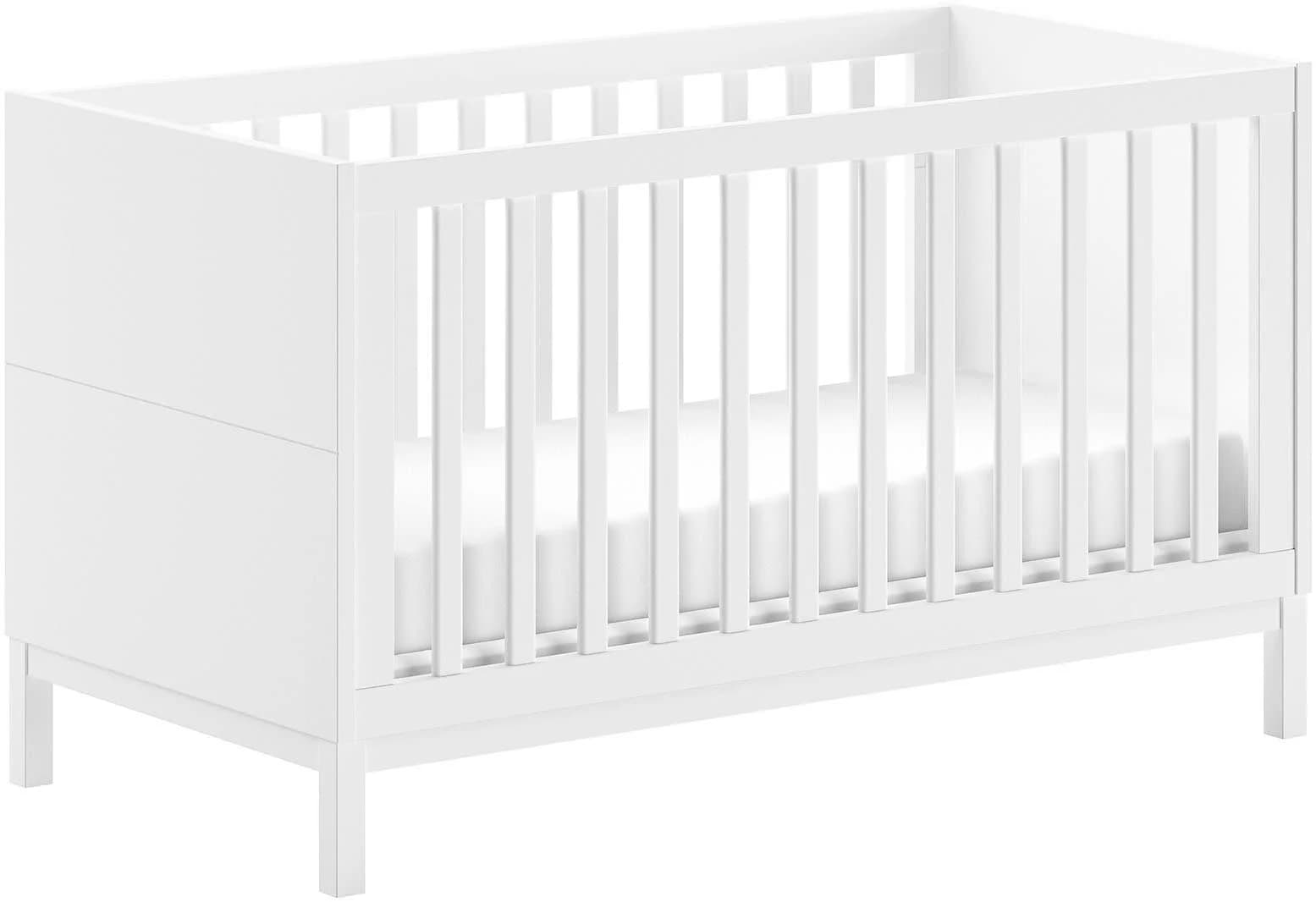 Vipack Babybett EVA Weiß Kiefer Massiv MDF 70x140 cm