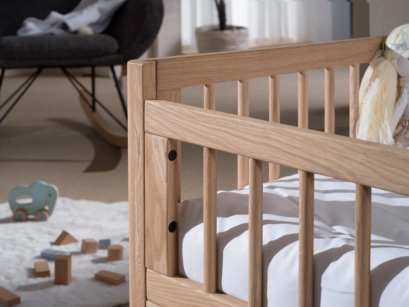 Home Affaire Kinderbett Eiche Massiv Geölt Mit Rausfallschutz - Bild 4