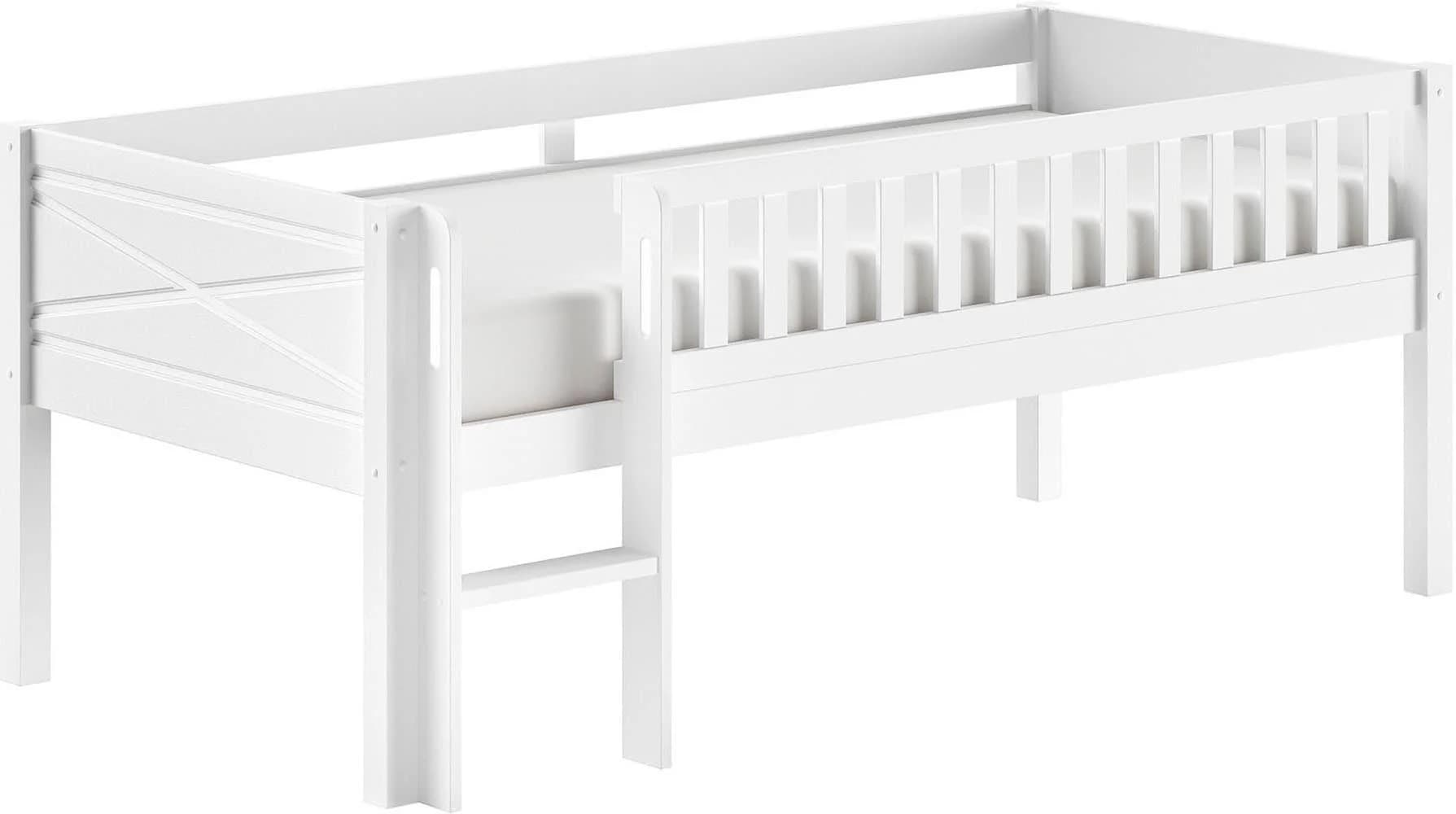VIPACK Spielbett Scott Weiß Massivholz mit Leiter - Bild 2