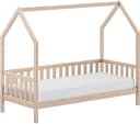 VIPACK Hausbett Cabane mit Dachaufbau und Sprossenumrandung Natur Bild 2