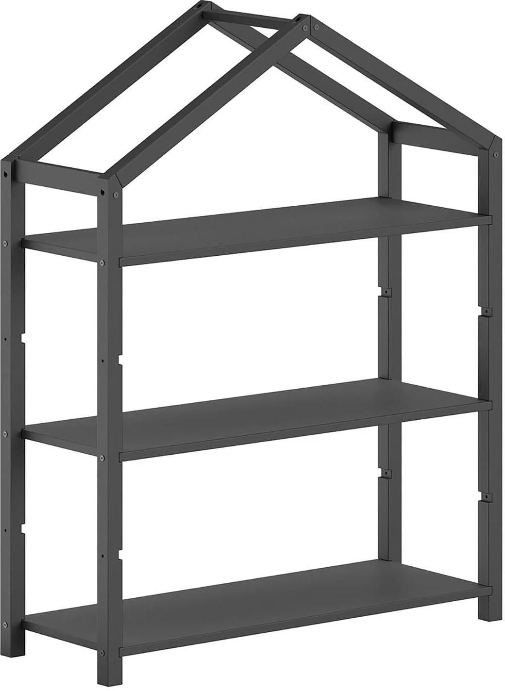 VIPACK Standregal Dallas Anthrazit Massivholz 3 Böden - Bild 3