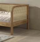 Home affaire Bett Olive Eiche Natur Rattan Kopfteil Bild 4