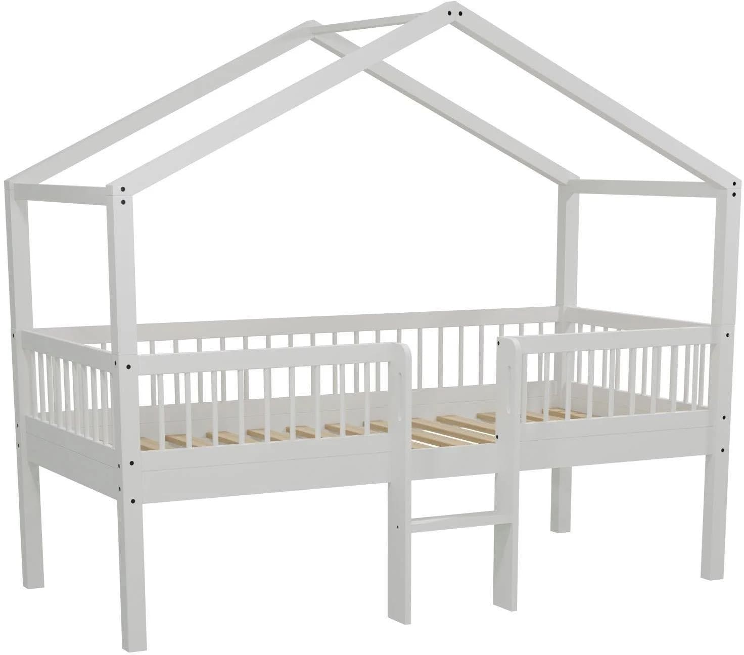 Hausbett aus Massivholz, ideal für Kinderzimmer