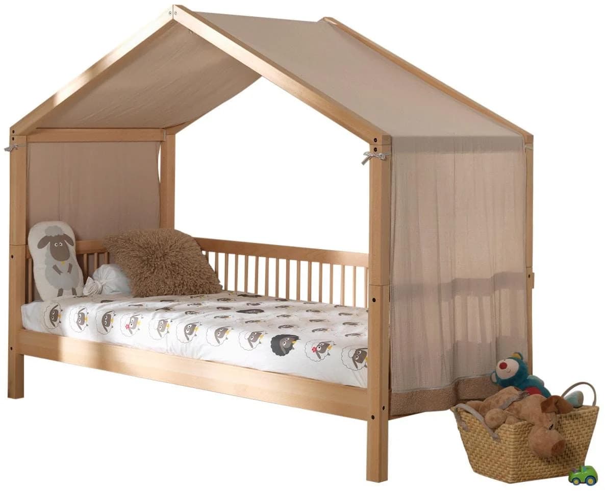 FAGUS Hausbett Buche massiv mit Textilhimmel - Bild 2