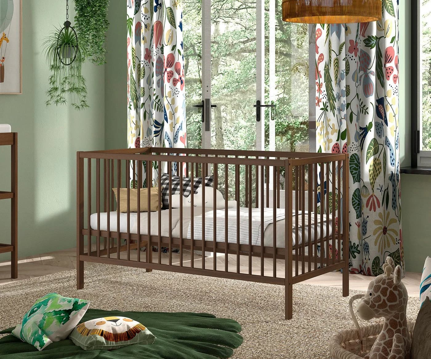 Babybett VIPACK DINO Massivholz Buche Nussbaumfarbig - Bild 5
