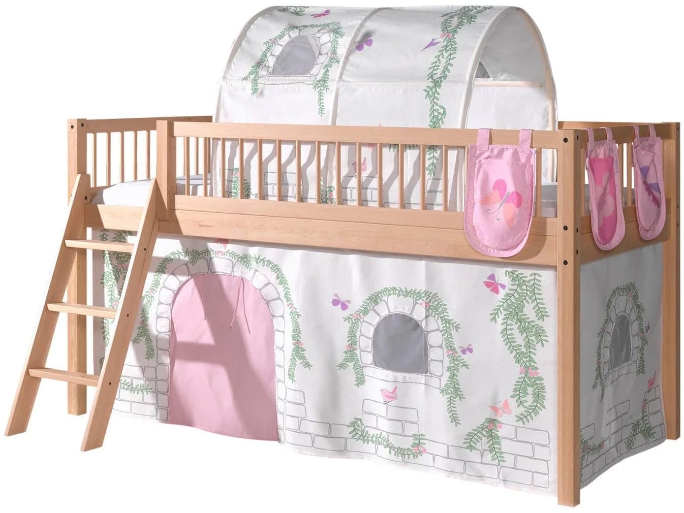 VIPACK Spielbett Forrest Buche massiv mit Absturzschutz - Bild 2