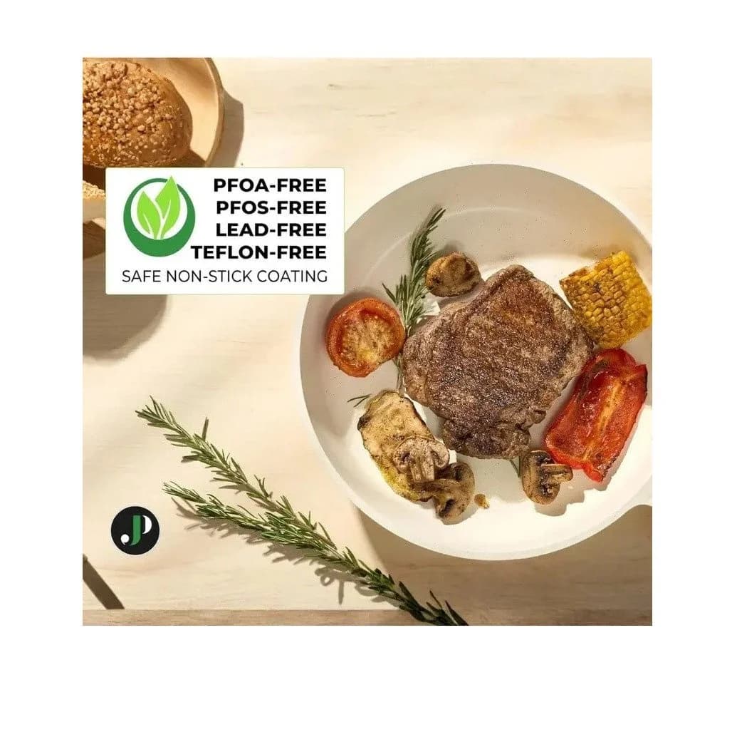 Just Perfecto Topf-Set 15-tlg. Granit-Beige Aluminium-Druckguss - Bild 3