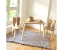 Cozy Collections Kindertisch-Set mit Tiermotiv-Stühlen aus Naturholz Bild 1