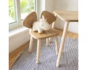 COZYCOLLECTIONS Kindersitzgruppe 3-tlg. Kiefernholz Hasenmotiv Bild 1