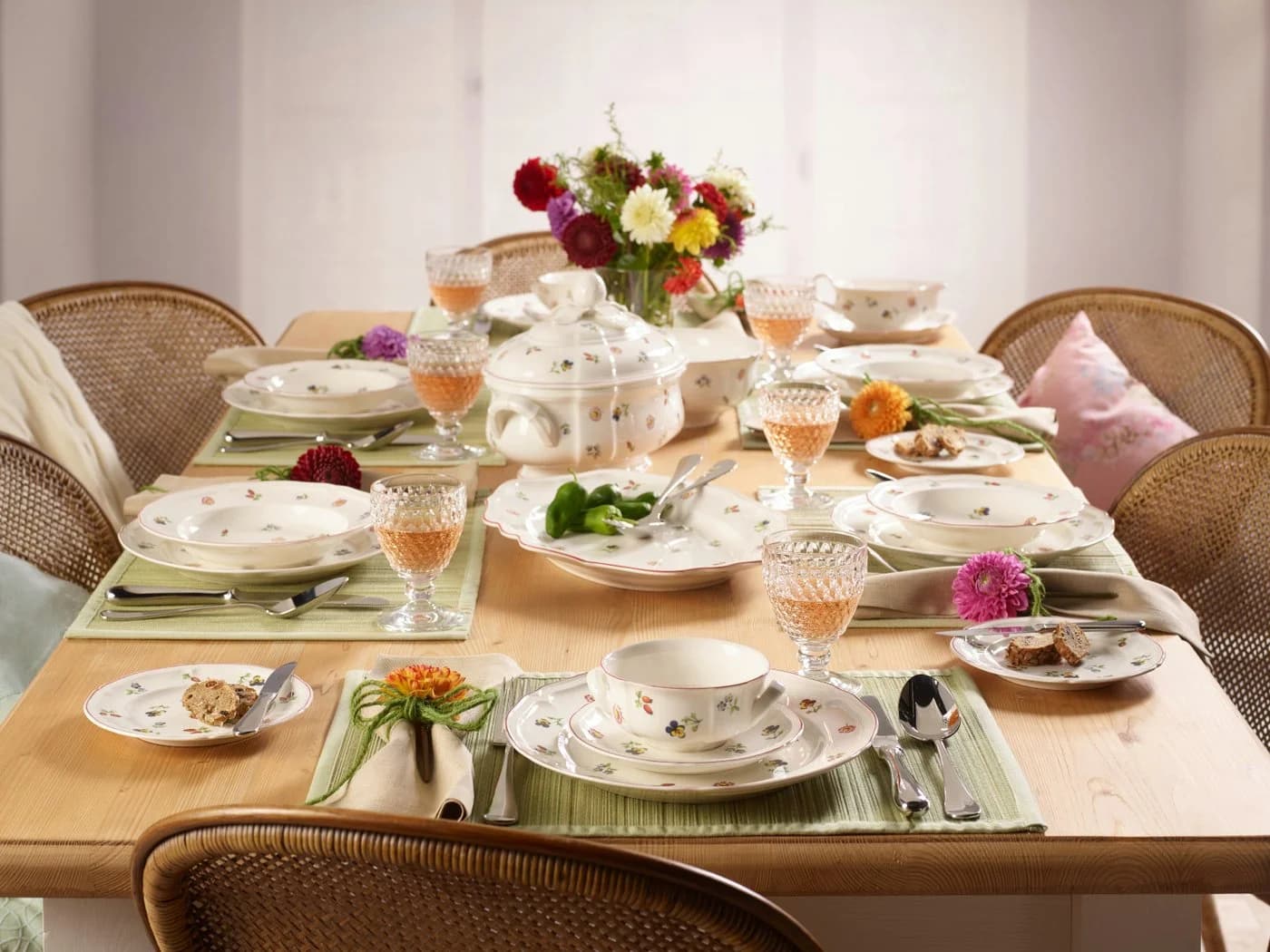 Villeroy & Boch Speiseteller Petite Fleur 26 cm Weiß Floral - Bild 3