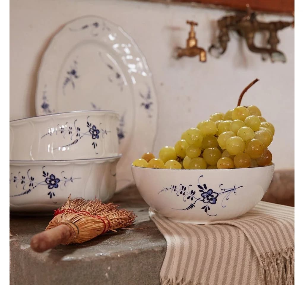 Villeroy & Boch Schüssel Vieux Luxembourg weiß-blau