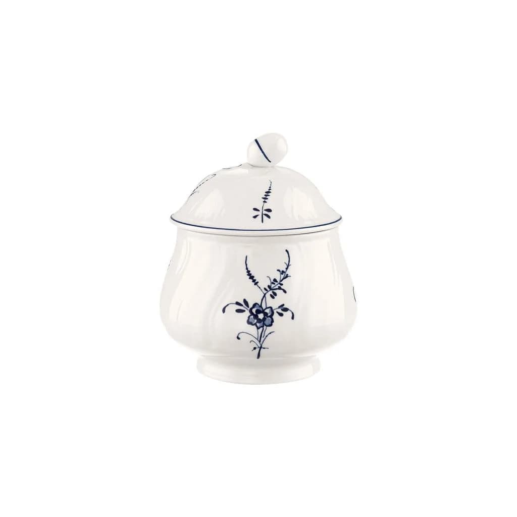 Villeroy & Boch Zuckerdose Vieux Luxembourg 270 ml Weiß-Blau