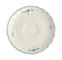 Villeroy & Boch Kaffee-Untertasse Alt Luxemburg Weiß/Blau Premium Porcelain Bild 2
