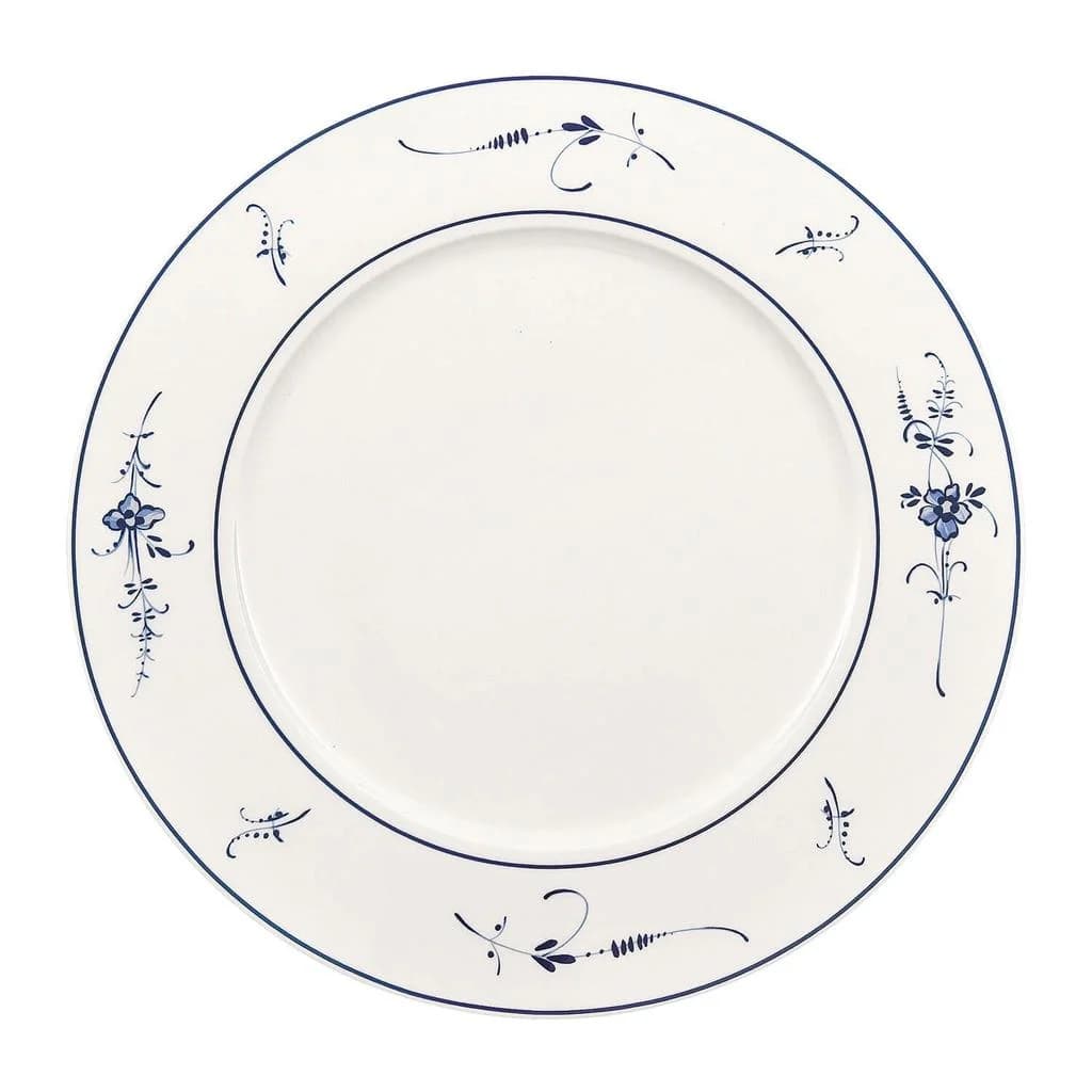 Villeroy & Boch Vieux Luxembourg Platzteller 30,5 cm Weiß-Blau