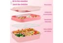 Coonoor Lunchbox 2000ml Rosa 8 Fächer Bento Box Bild 1