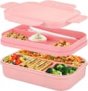 Coonoor Lunchbox 2000ml Rosa 8 Fächer Bento Box Bild 2