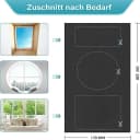 Coonoor Verdunklungsrollo Hitzeschutz Schwarz Ohne Bohren Bild 1